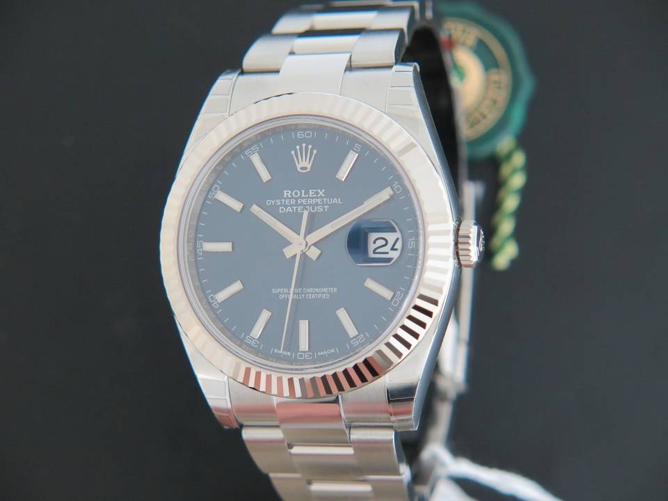 Rolex Datejust 41 Blue Dial 126334 NEW  FULL STICKERS (1)