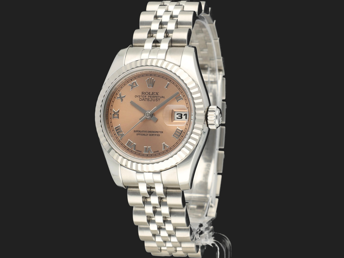 Rolex Lady-Datejust 26 Pink Roman Dial 179174 (1)