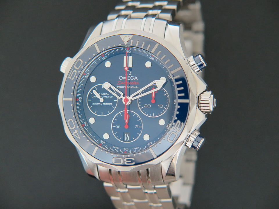 Omega Seamaster Diver 300M Coâ€‘Axial Master Chronometer Chronograph NEW 16013 (1)