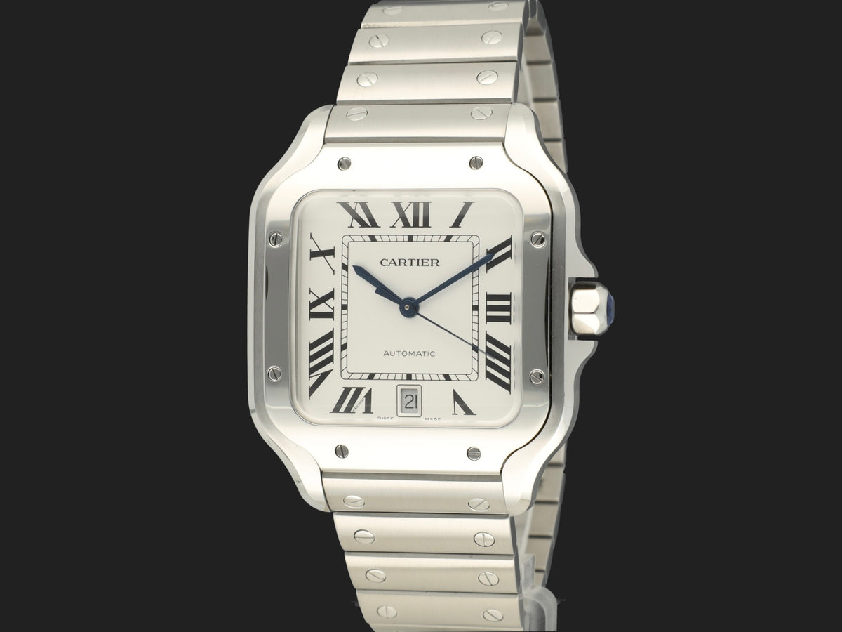 Cartier Santos Large Date Steel Roman Dial WSSA0018  WSSA0018 (1)