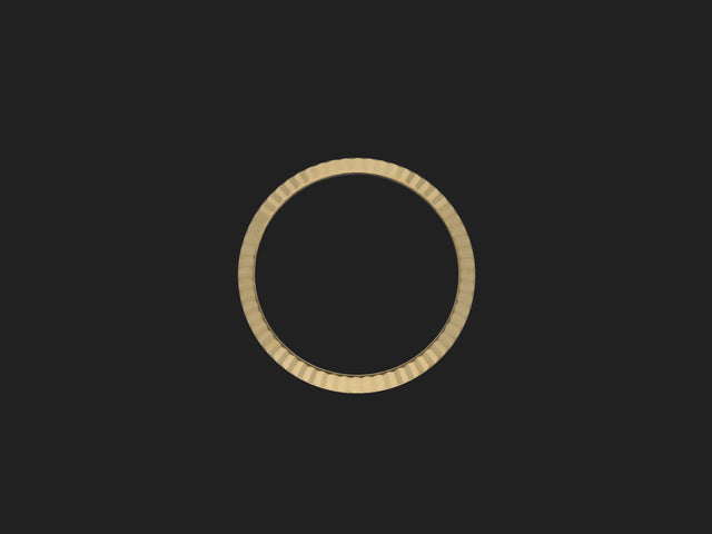 Rolex Yellow Gold Fluted Bezel for 26mm