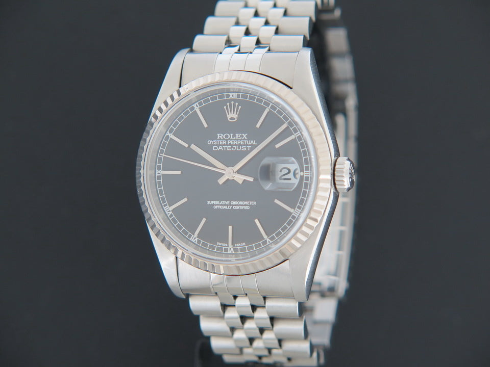 Rolex Datejust Black Dial 16234 (1)