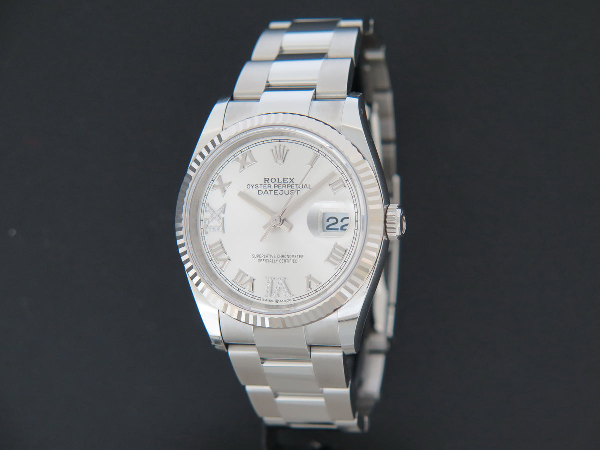 Rolex Datejust 126234 Silver Diamond Dial NEW (1)