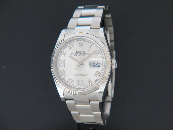 Rolex Datejust Silver Diamond Dial