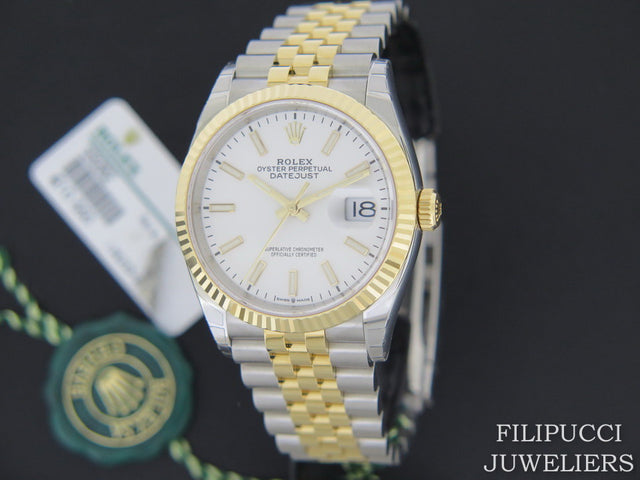 Rolex Datejust Gold/Steel White Dial NEW