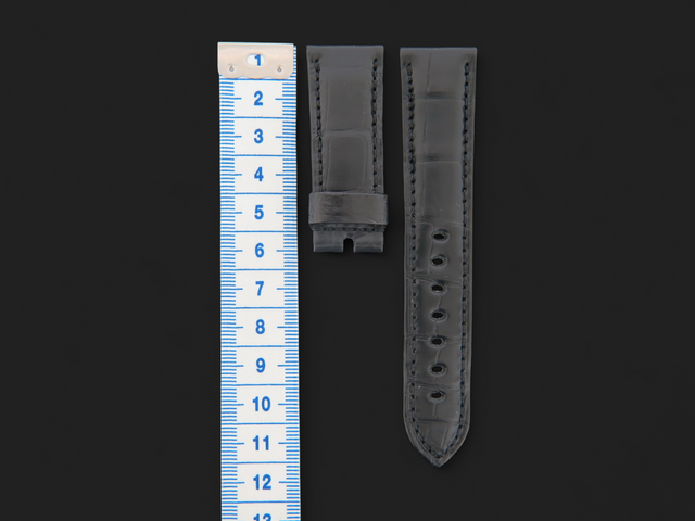 Breguet Alligator Leather Strap Black 20mm NEW