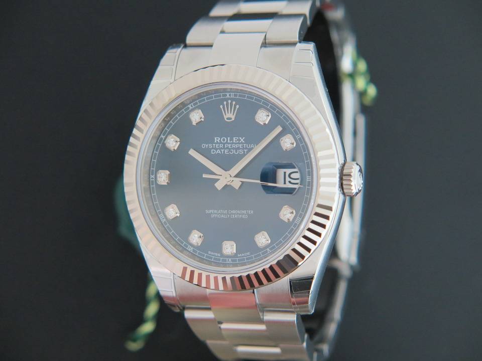Rolex Datejust 41 Blue Diamond Dial 126334 NEW (1)