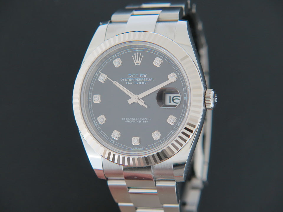 Rolex Datejust 41 Black Diamond Dial 126334 NEW (1)