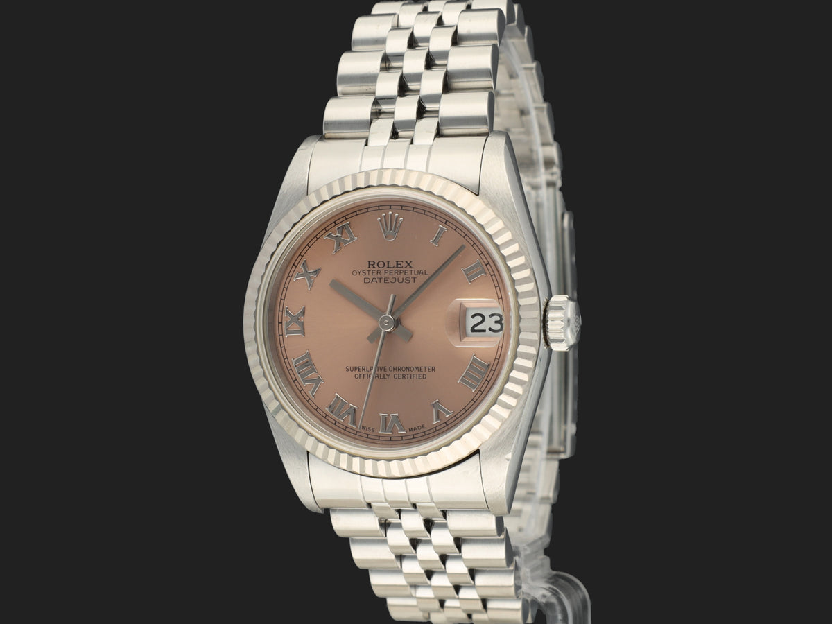 Rolex Datejust 31 Pink Roman Dial 68274 (1)
