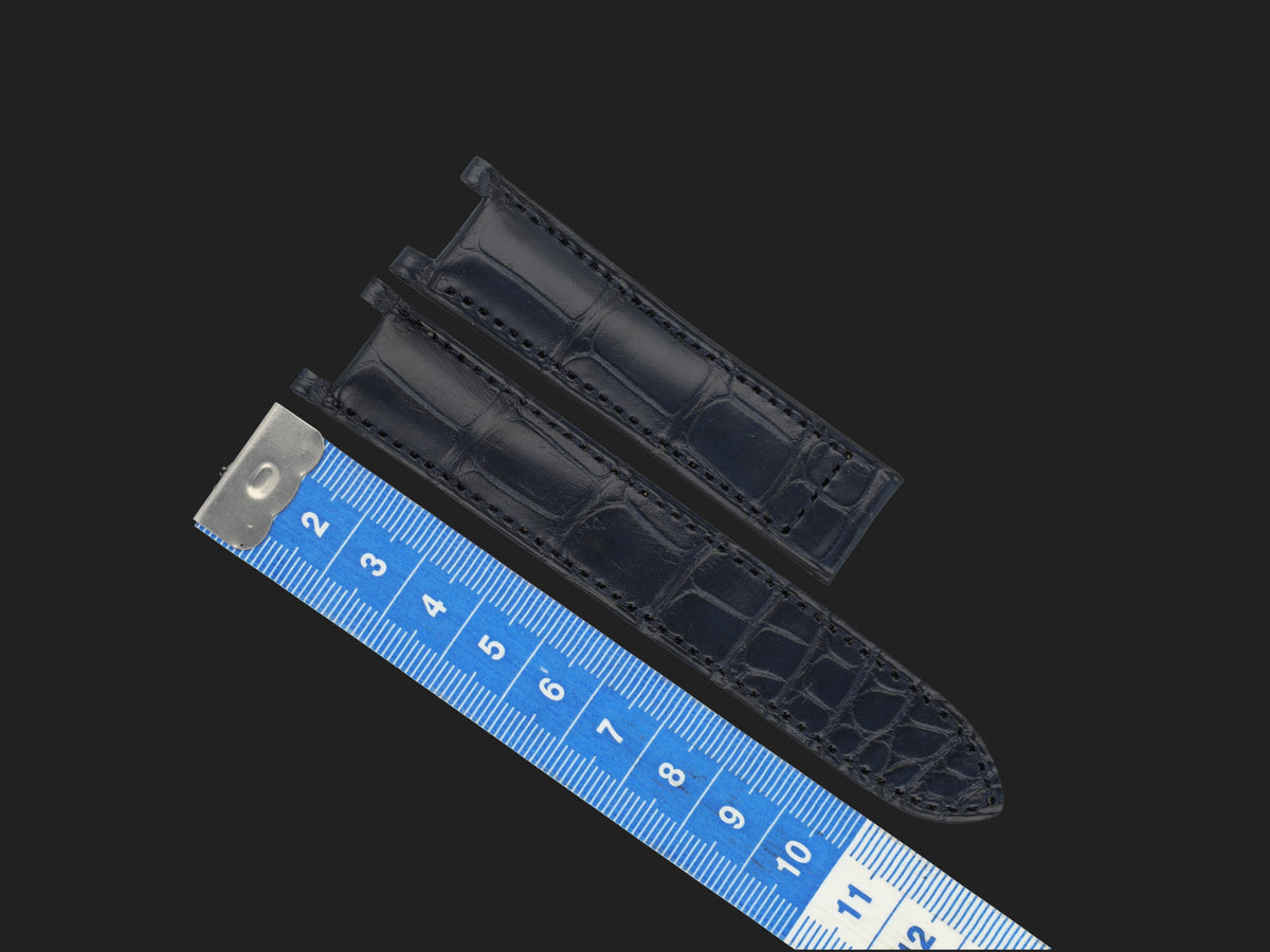Cartier Pasha Crocodile Strap 20-18 Blue (1)