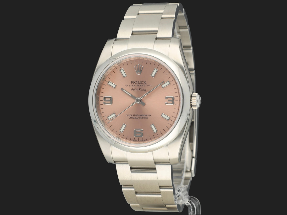 Rolex Air-King 34 Salmon Arab Dial 114200 NOS (1)