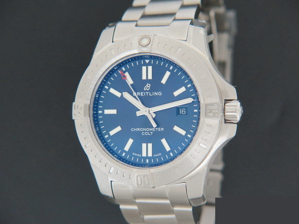 Breitling Chronomat Colt Automatic Blue Dial 44 NEW A17388 (1)