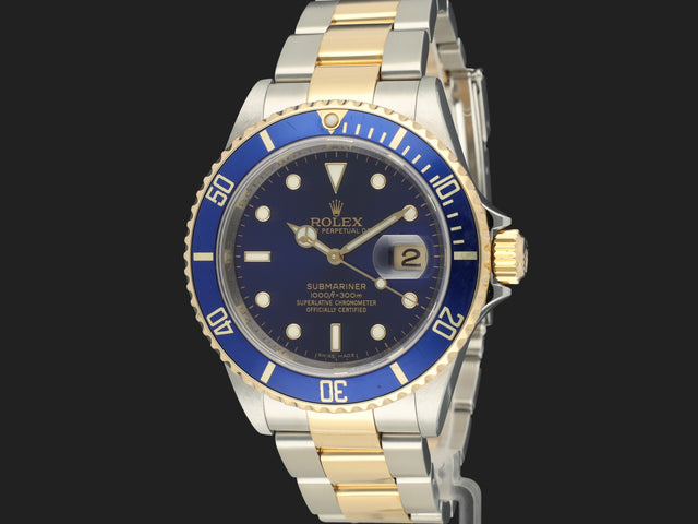 Rolex Submariner Date Gold/Steel 16613 Blue Dial