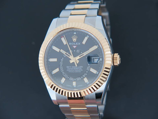 Rolex Sky-Dweller Gold/Steel Black
