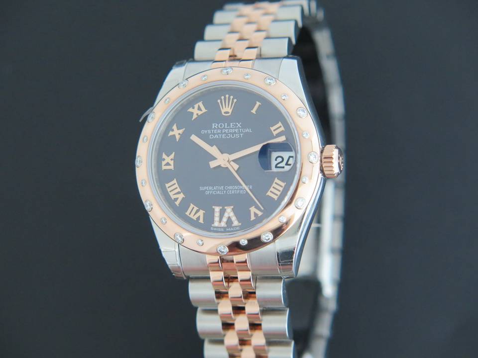 Rolex Datejust Evererosegold / Steel Choco VI Diamonds 178341 NEW (1)