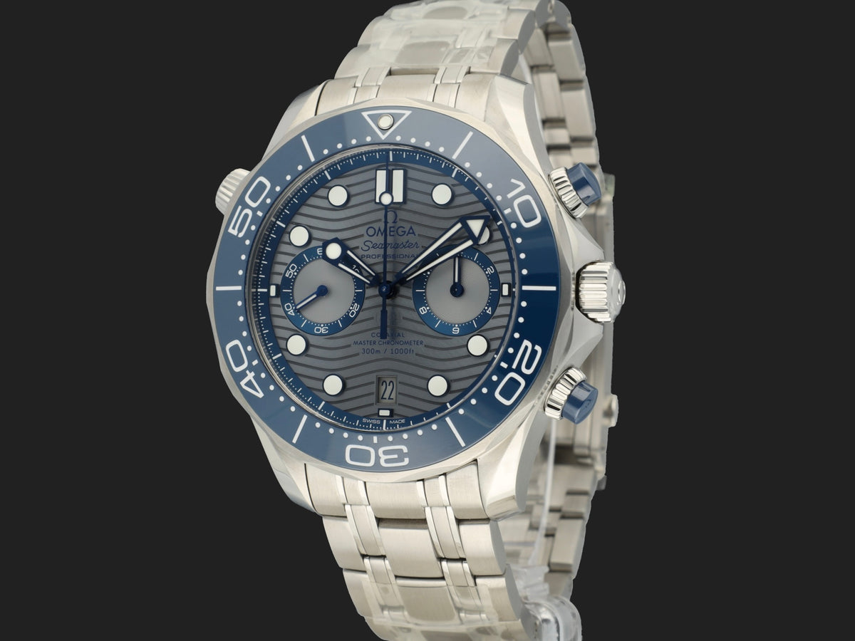 Omega Seamaster Diver 300M Chronograph Grey Dial 21030445106001 NEW (1)