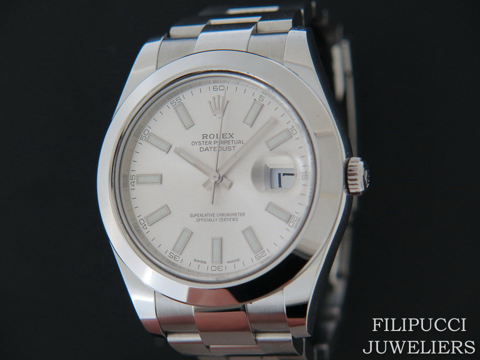 Rolex Datejust II 116300 Silver Dial (1)