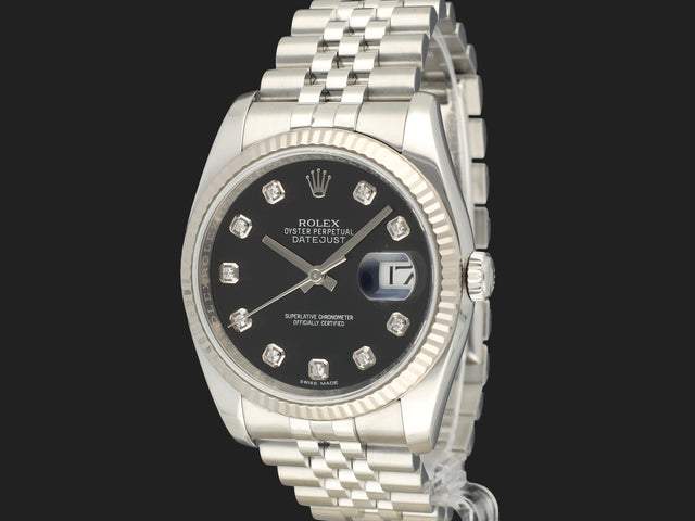 Rolex Datejust 36 Black Diamond Dial 116234