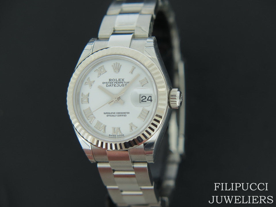 Rolex Datejust Lady 28mm White Roman Dial NEW 279174 (1)