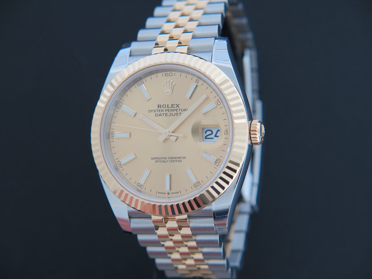 Rolex Datejust 41 Gold/Steel Champagne Dial 126333 NEW (1)