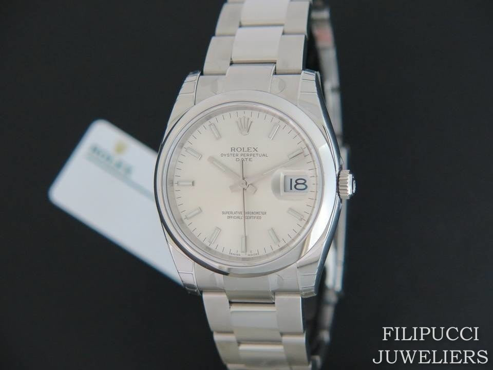 Rolex Date Silver Dial 115200 NEW IN STICKERS (1)