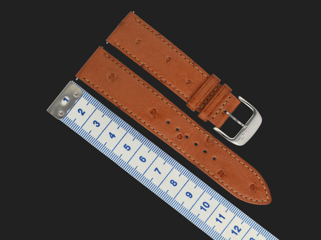 Jaeger-LeCoultre Brown Ostrich Leather Strap 20MM