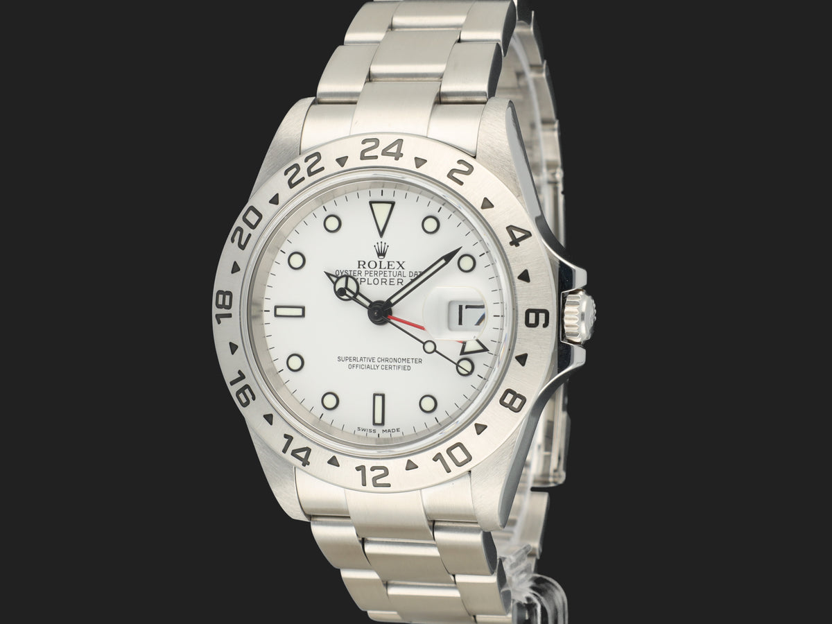 Rolex Explorer II White Dial 16570  (1)