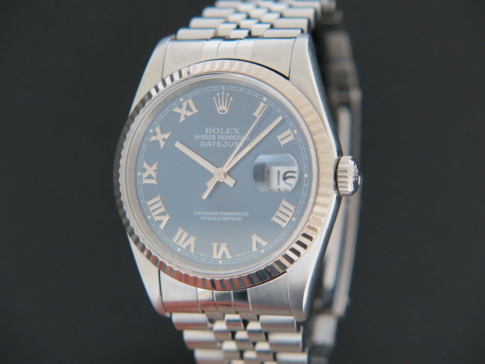 Rolex Datejust Blue Roman Dial 16234 (1)
