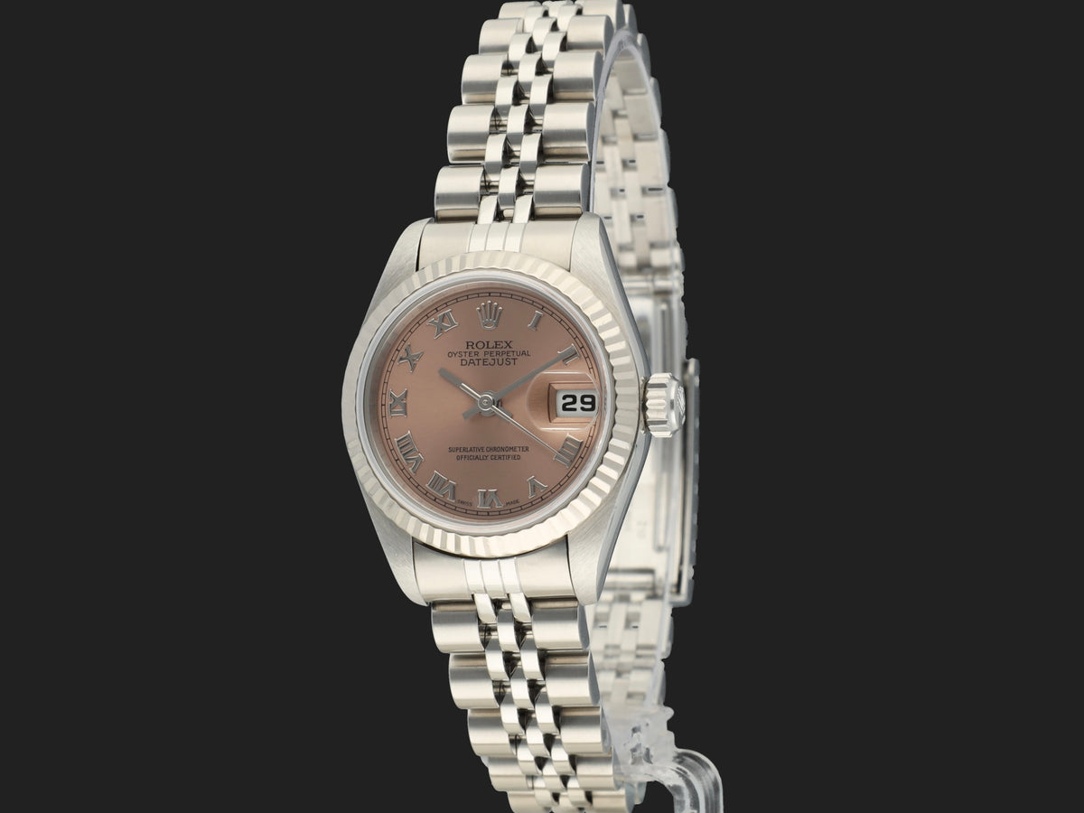 Rolex Lady-Datejust 26 Pink Roman Dial 69174 (1)