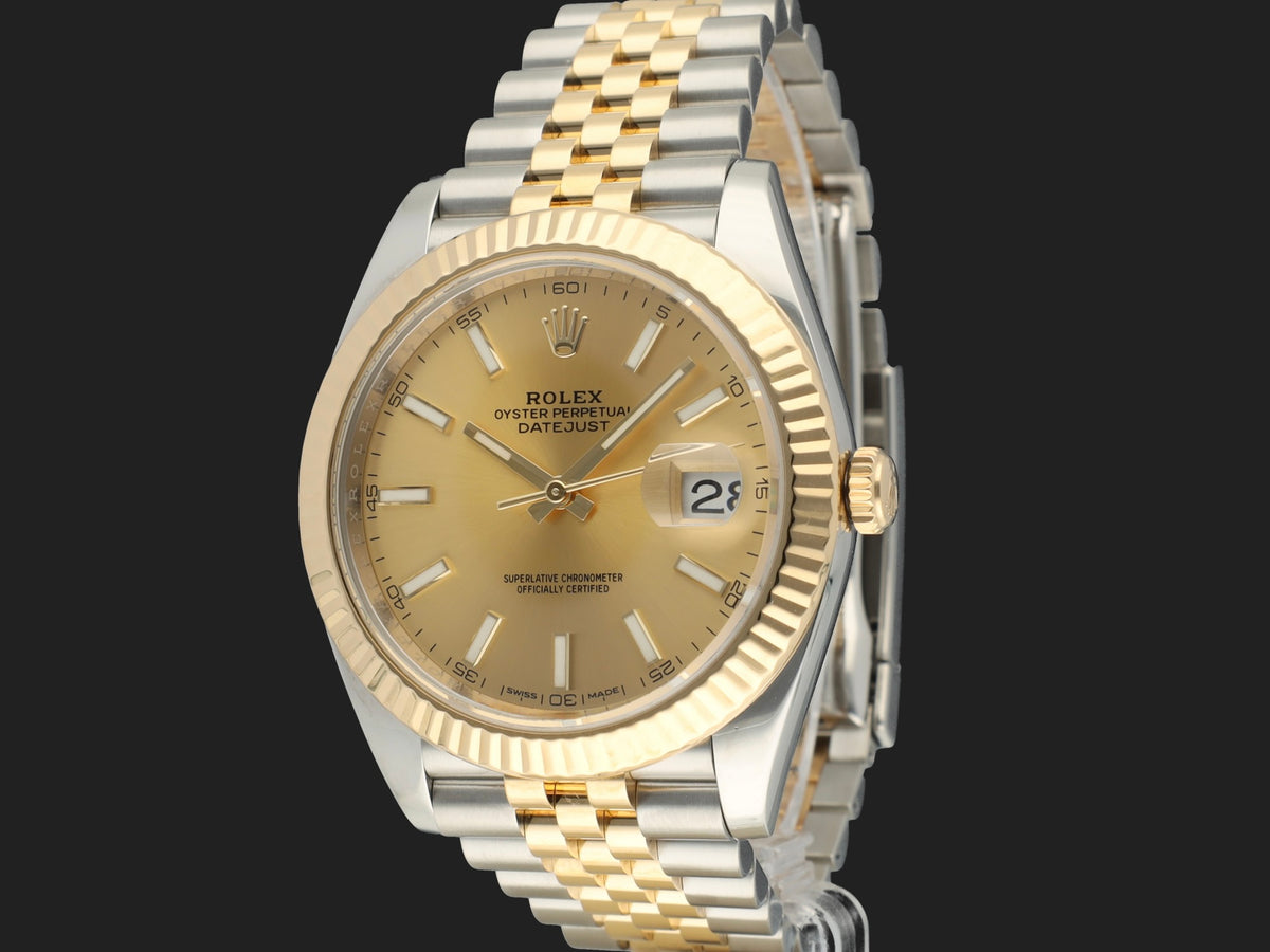 Rolex Datejust 41 Gold/Steel Champagne Dial 126333 (1)