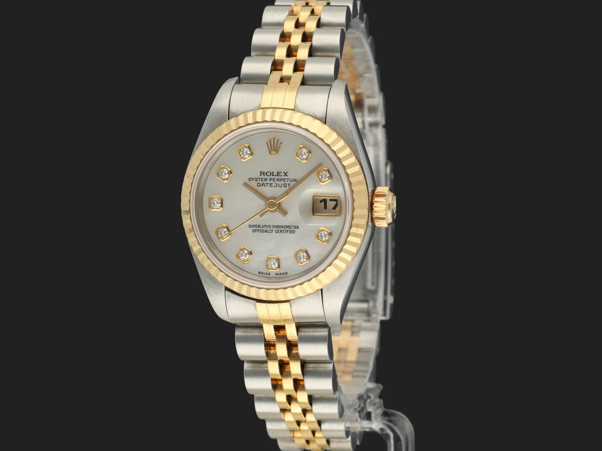 Rolex Lady-Datejust 26 MOP Diamond Dial 69173 (1)