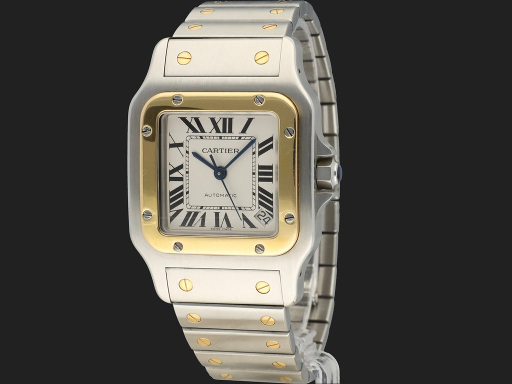 Cartier Santos Galbee XL Gold/Steel W20099C4 / 2823 (1)