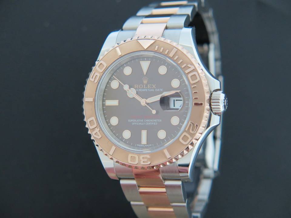 Rolex Yacht-Master Everosegold/Steel Chocolate Dial 116621   (1)