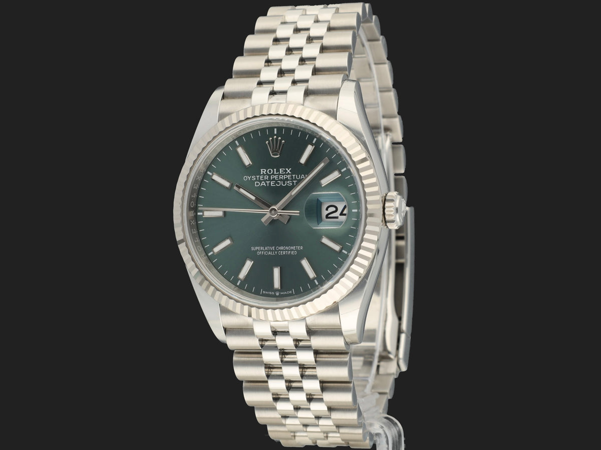 Rolex Datejust 36 Mint Green Dial 126234 NEW (1)