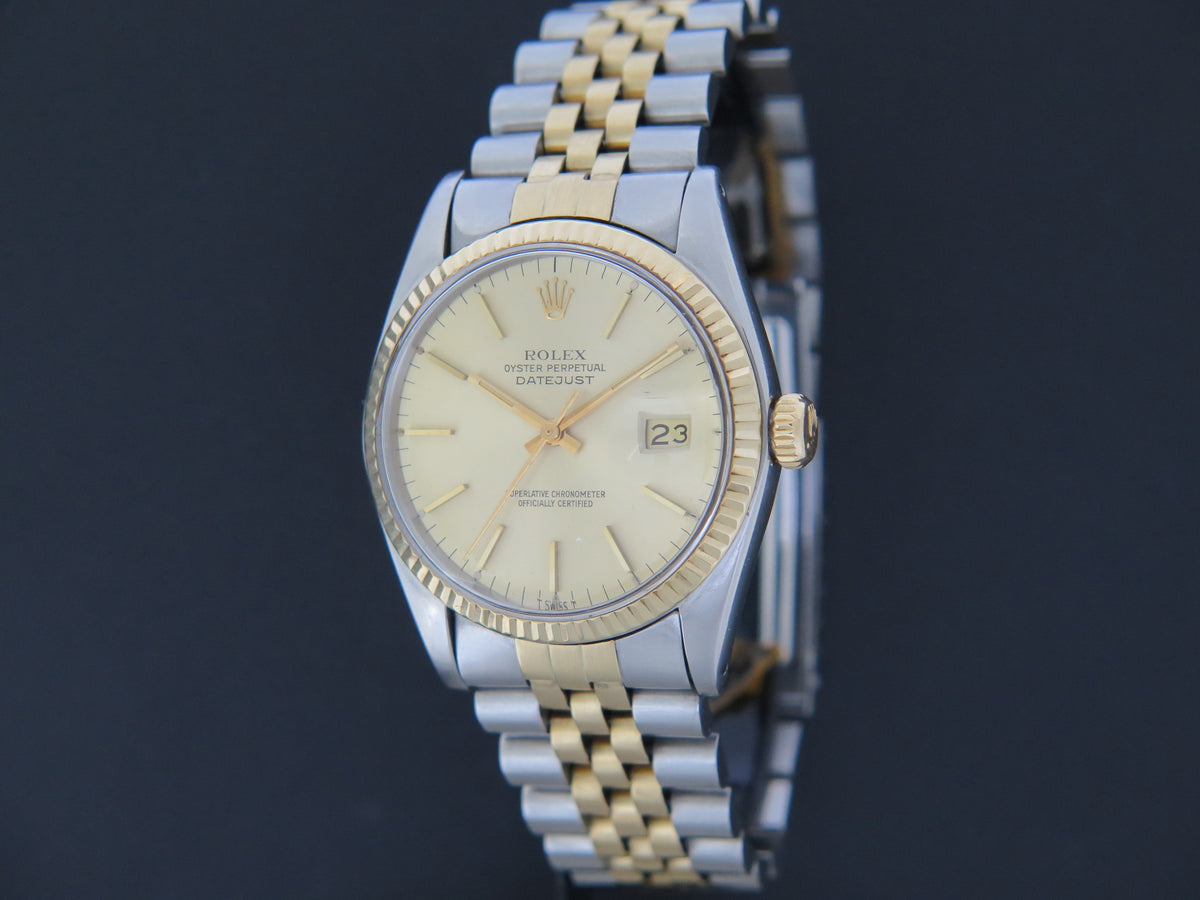 Rolex Datejust Gold/Steel Champagne Dial 16013 (1)