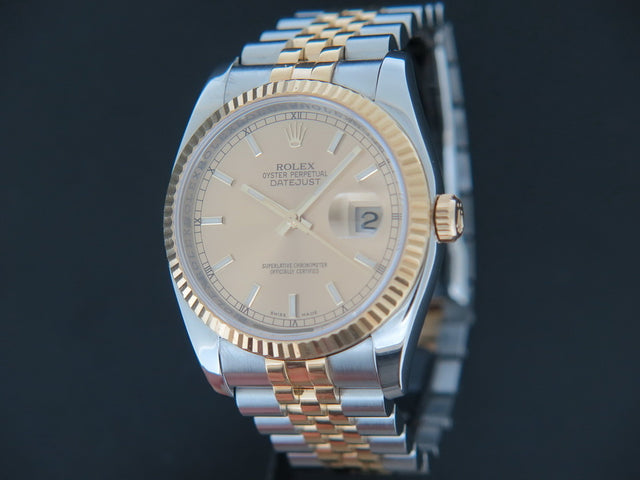 Rolex Datejust Gold/Steel Champagne Dial
