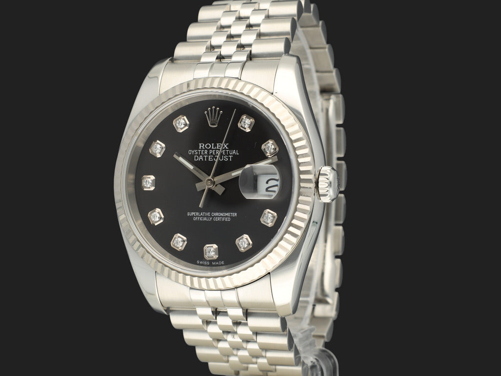 Rolex Datejust 36 Black Diamond Dial 116234  (1)
