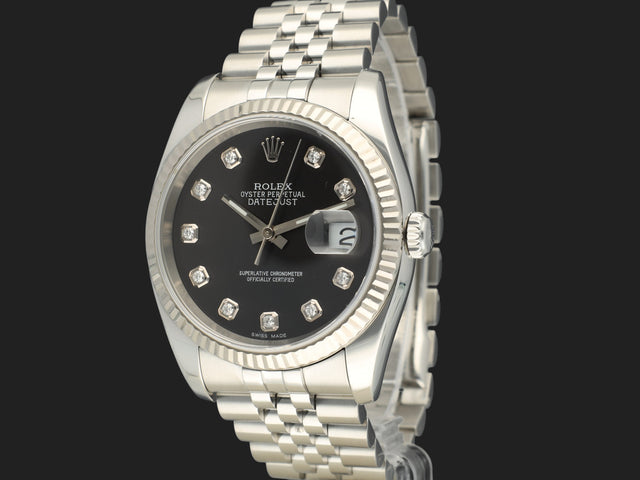 Rolex Datejust 36 Black Diamond Dial 116234