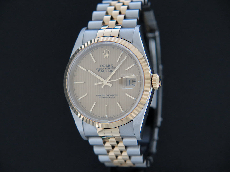 Rolex Datejust Gold/Steel " Tapestry Dial" 16233  (1)