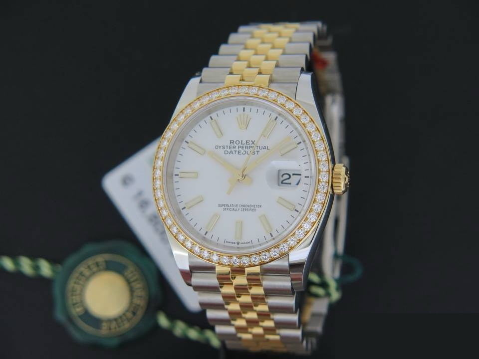 Rolex Datejust NEW 126283RBR Gold/Steel White Dial   (1)
