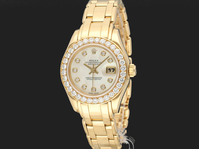 Rolex Lady-Datejust Pearlmaster 29 Yellow Gold MOP Diamond Dial