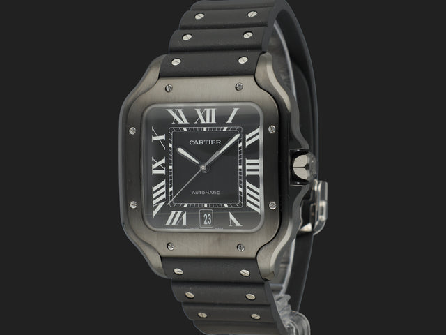 Cartier Santos Large Date ADLC Black Dial