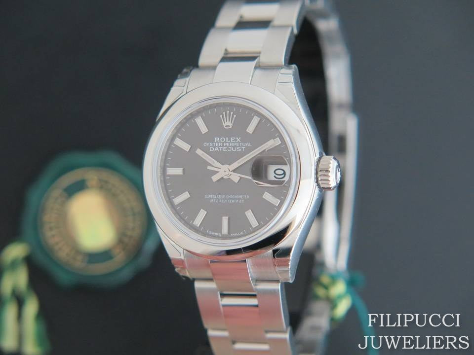 Rolex Datejust Lady 28 Dark Grey Dial NEW 279160    (1)