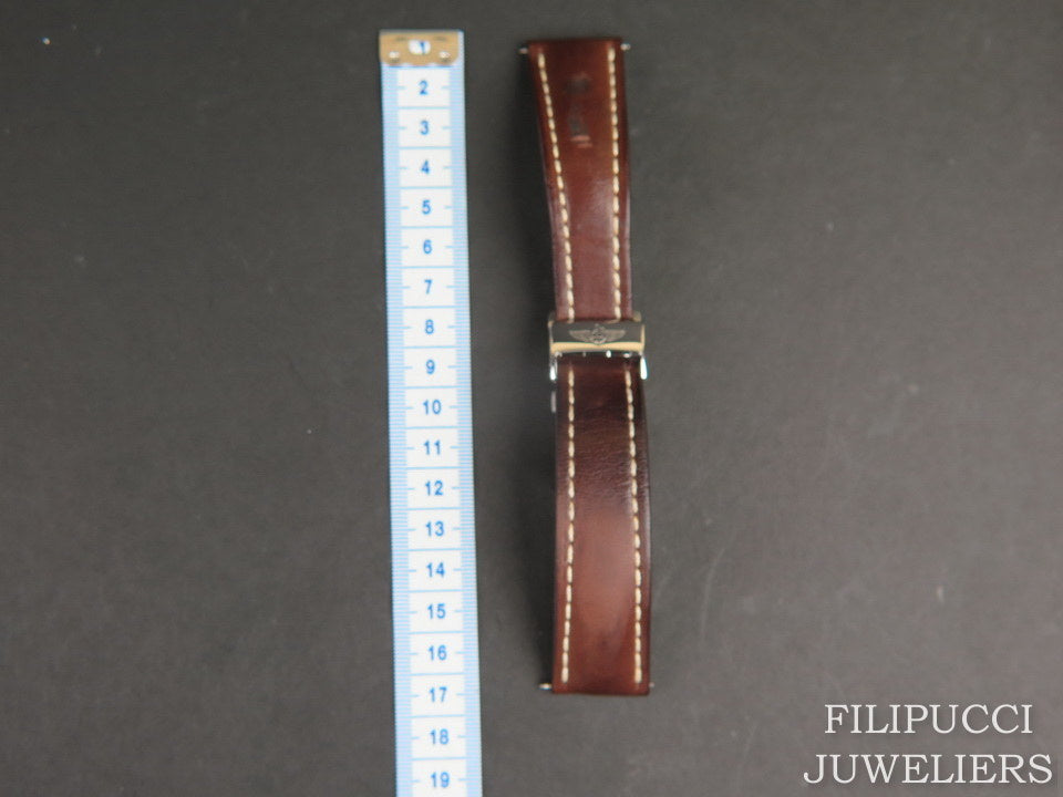 Breitling Brown Calfskin Strap 24-20 mm with folding clasp (1)