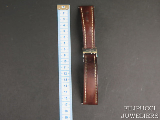 Breitling Brown Calfskin Strap 24-20 mm with folding clasp