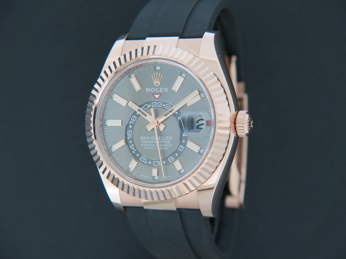 Rolex Sky-Dweller Everose Slate Dial NEW 326235 (1)
