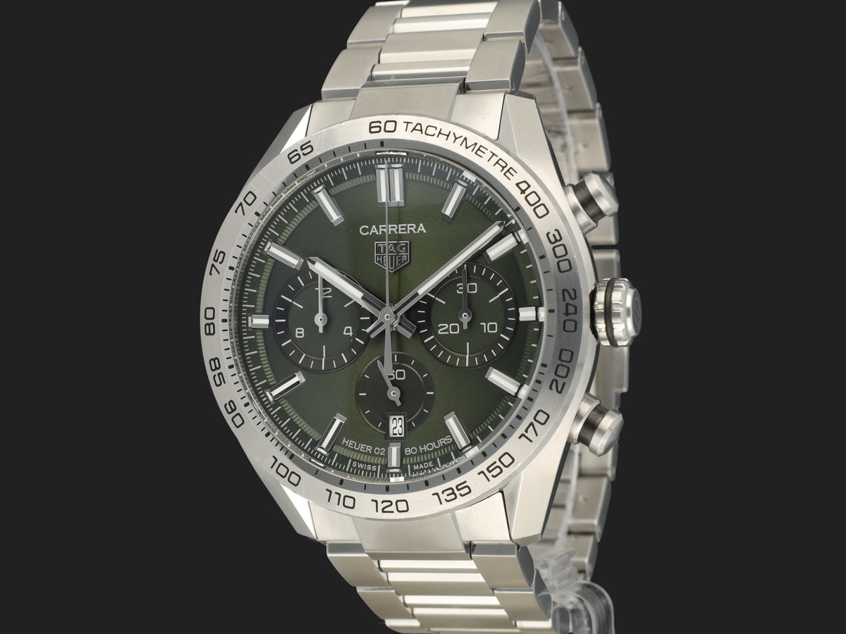 Tag Heuer Carrera Calibre 02 Green Dial CBN2A10 (1)