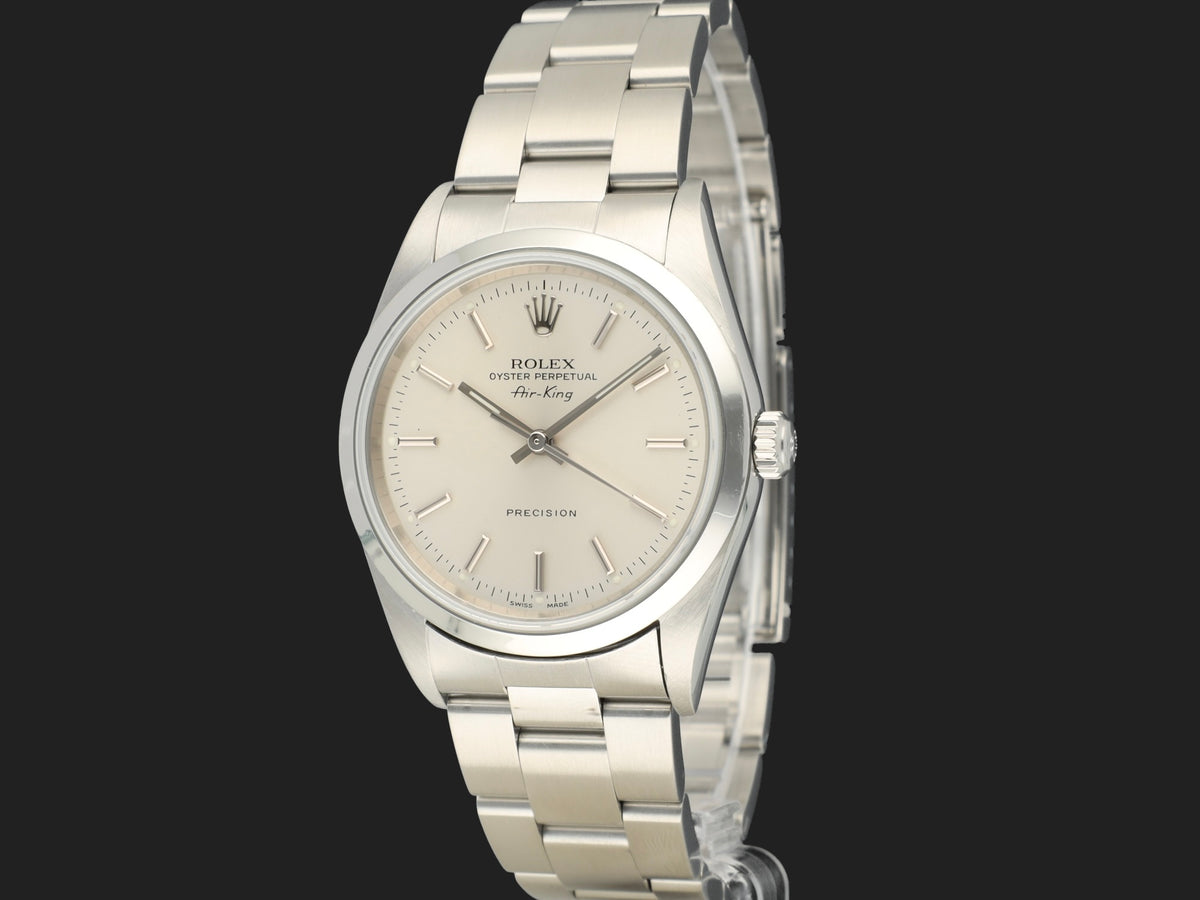 Rolex Air-King 34 Silver Dial 14000M Y-Serial (1)