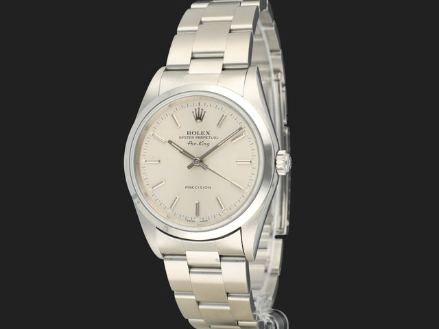 Rolex Air-King 34 Silver Dial 14000M Y-Serial