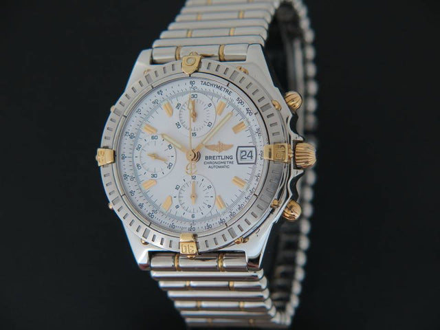 Breitling Chronomat White Dial Gold/Steel